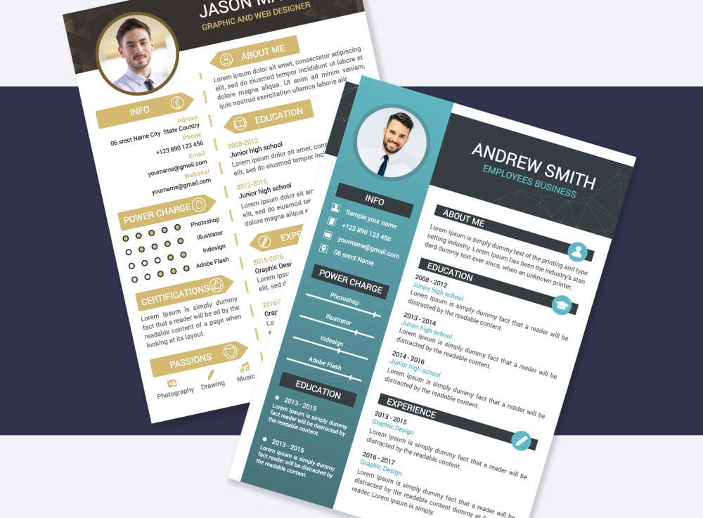 Make professional cv, resume and portfolio design