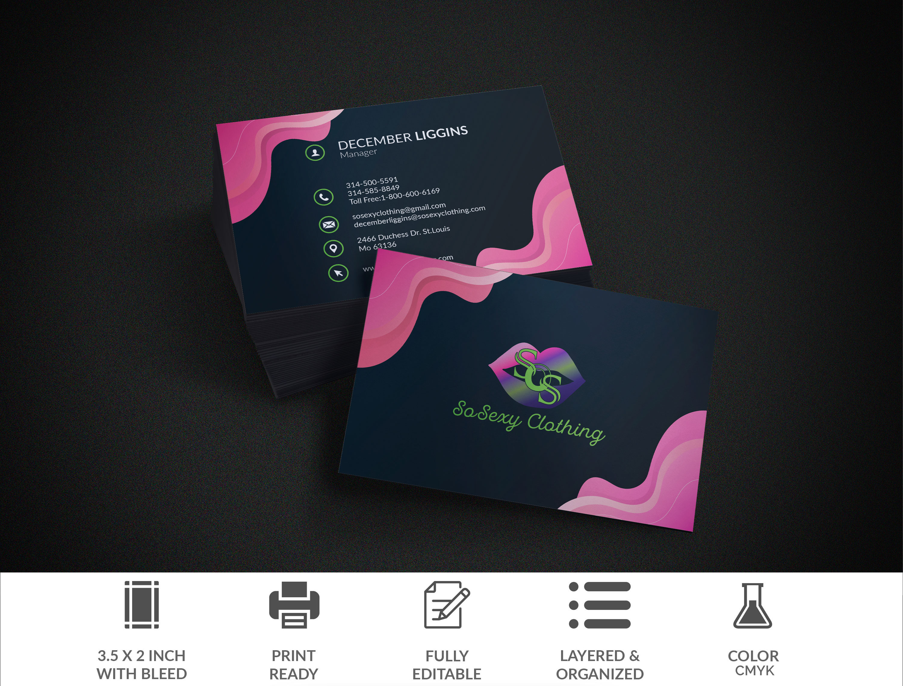 Design a professional and high quality print ready business card