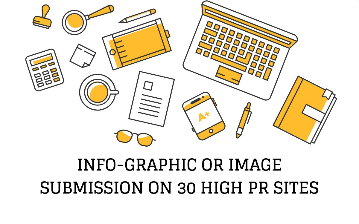 I will give you info-graphic or image submission On 30 high PR sites 