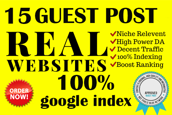 I will give your website some good quality guest post backlinks