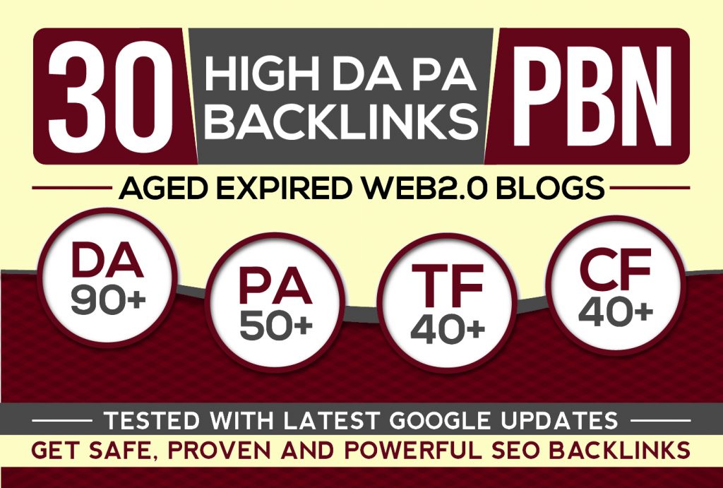 I Will Post 30 Pbn Backlinks, High Da Pa Aged Web2 Pbn Posts