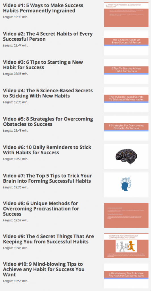 Give You Success Habits Video For Your Meaningful Success with PLR