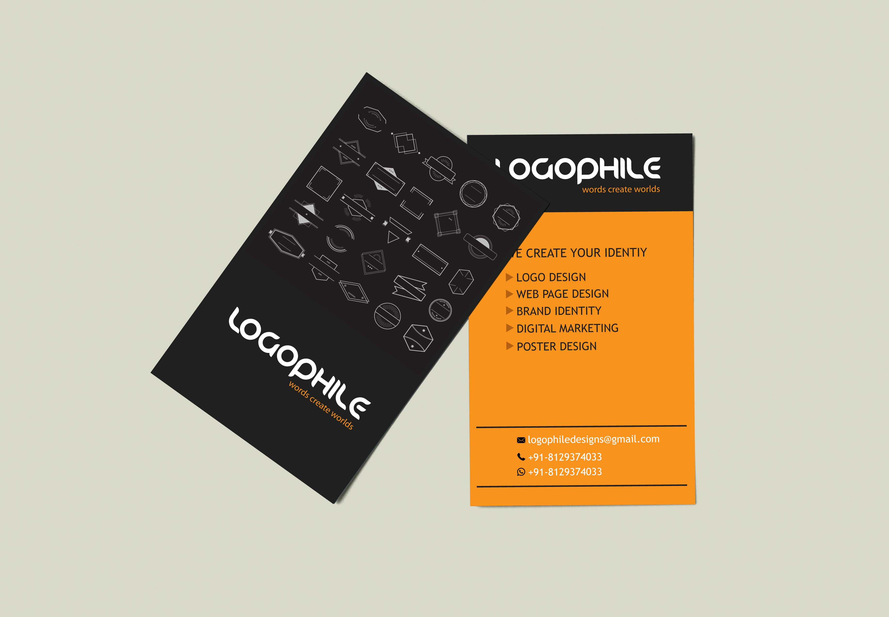 we do bussiness card designing 