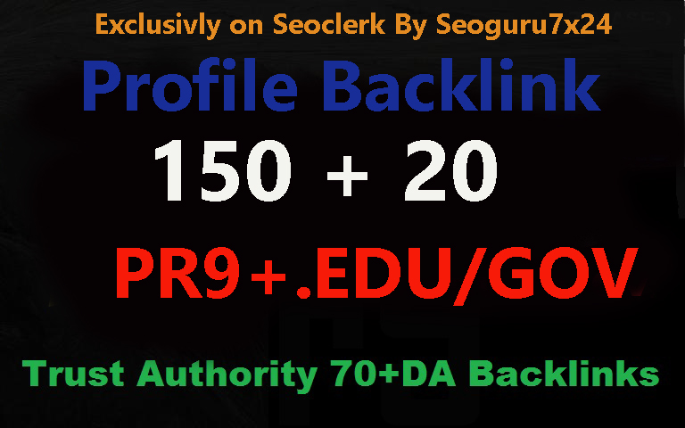 I will Manually Do - 150 Pr9 + 20 EDO.GV High Domains Safe Seo Backlinks From -