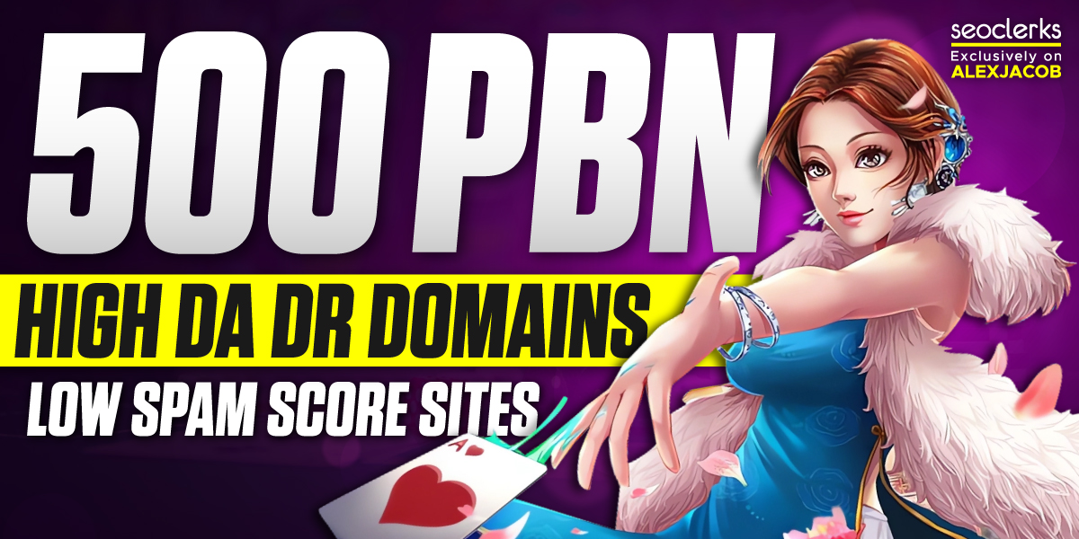 Rank 1 page with 500 PBN Casino slot judi Contextual dofollow backlinks high pr links