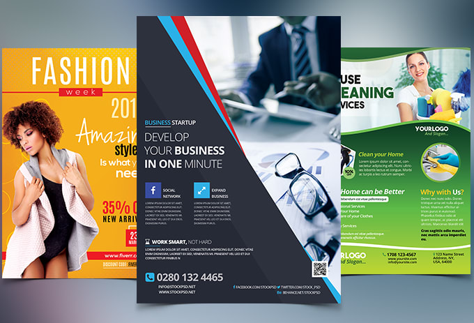 Design professional Flyer, Brochure, Pro posal , Card and social cover