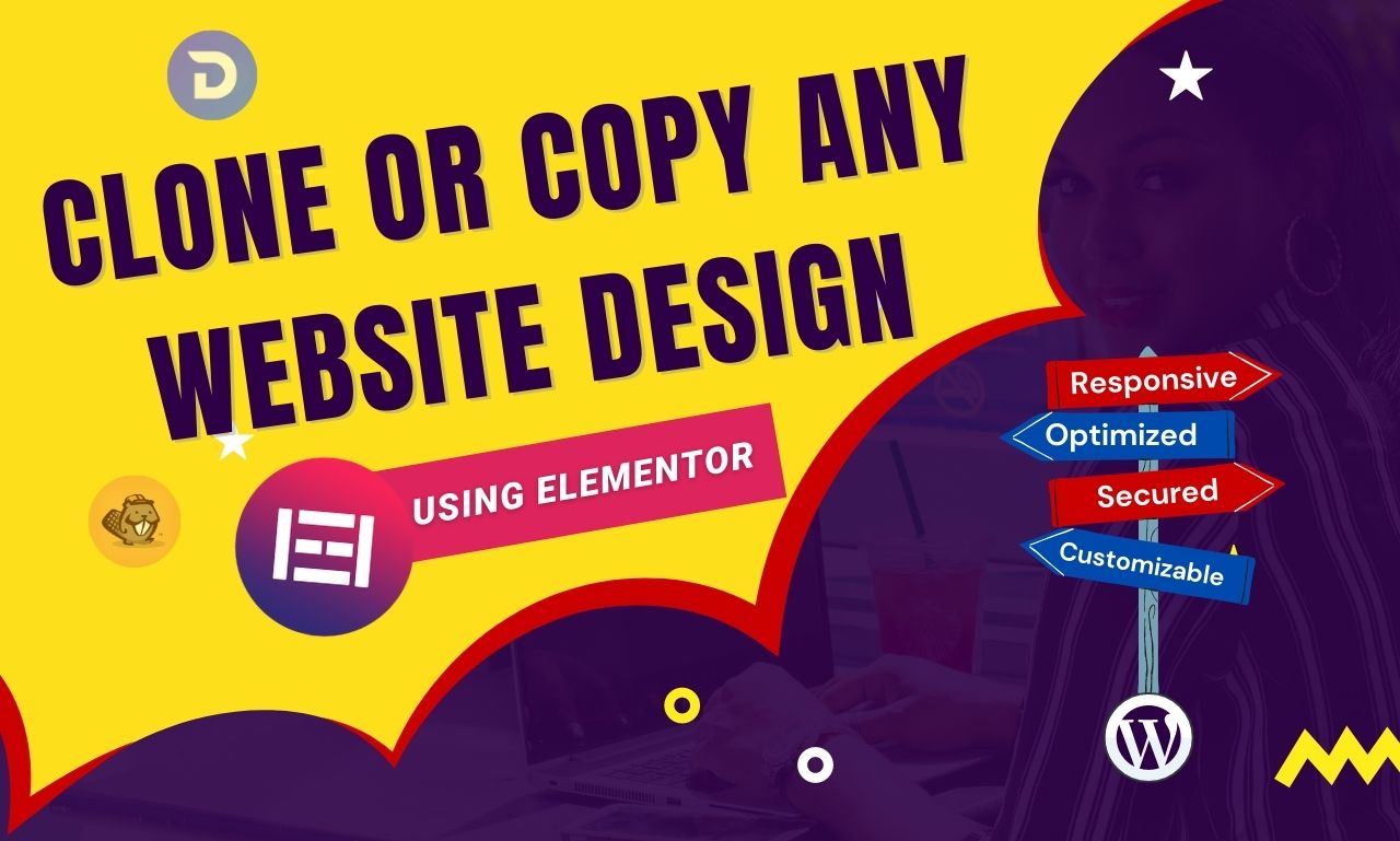I will copy clone or redesign any website design