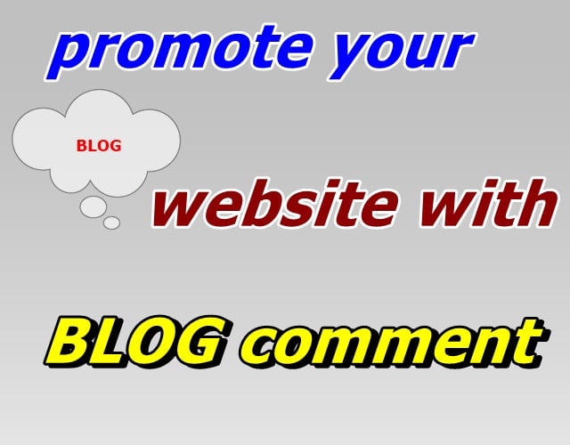 Offer 50 blog coments to promote your website