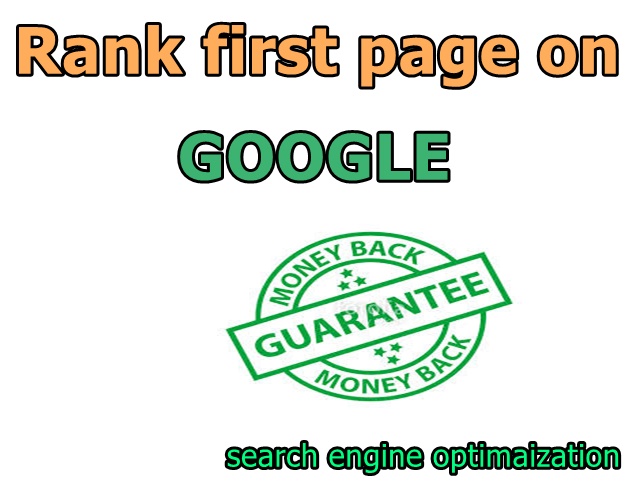 Guaranteed 1st page ranking of Google