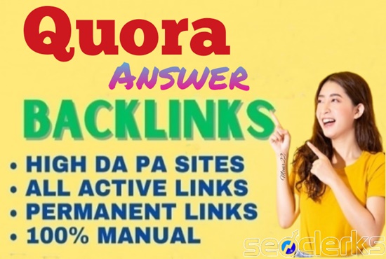 Get Targeted Traffic Through 24 Quora Answer & backlink 