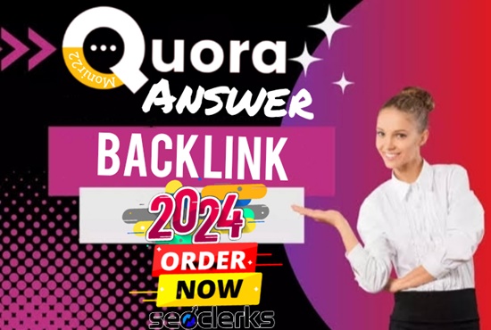 Get Manually HQ 15 Quora Answer & backlink 