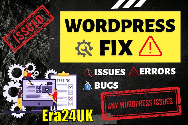 Fix WordPress Errors, Theme Plugin Issues, PhP Alerts, DB Bug or SSL Warnings