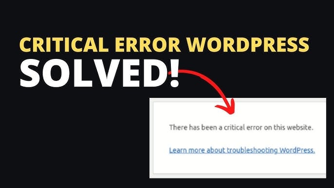 I will fix critical error wordpress website without l...