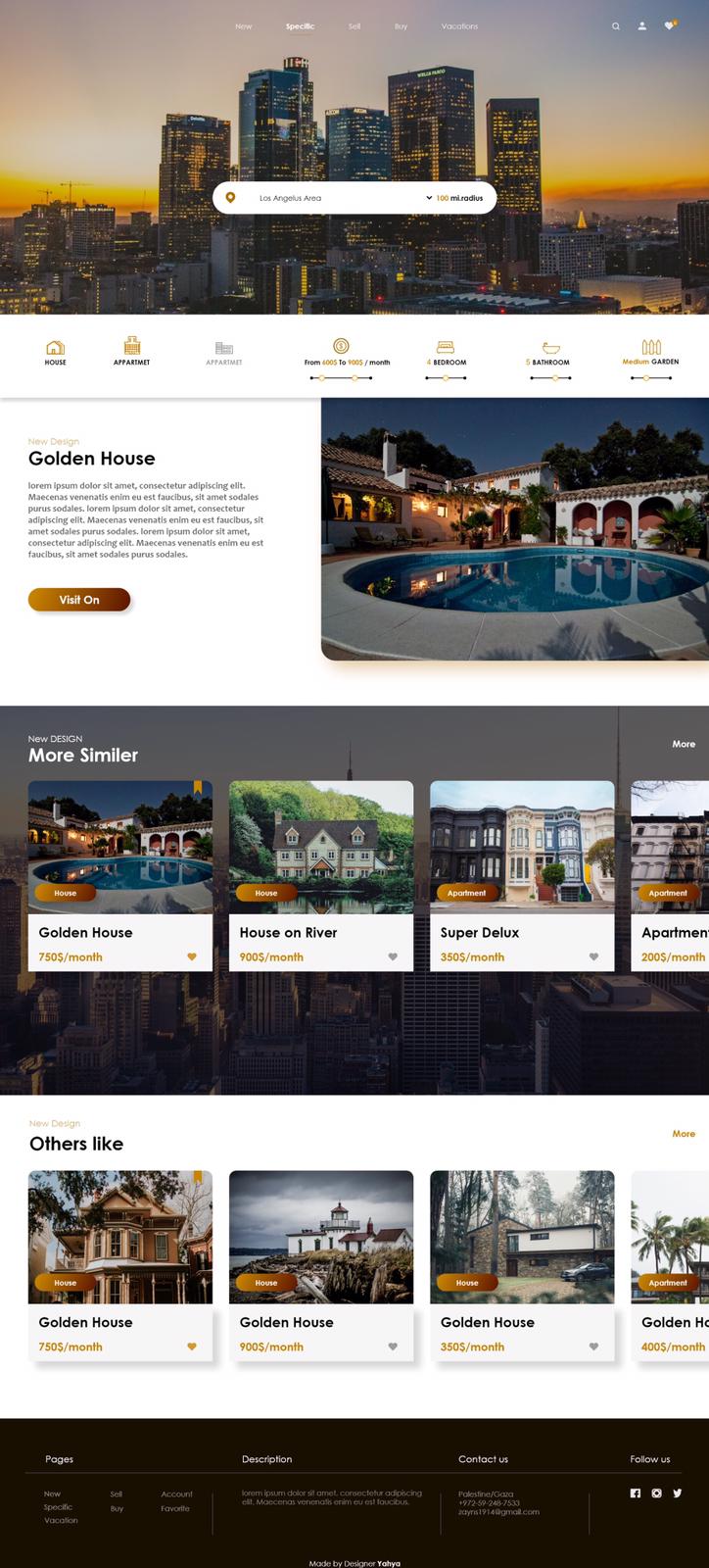 Landing Page - New Web Site - Hotel's