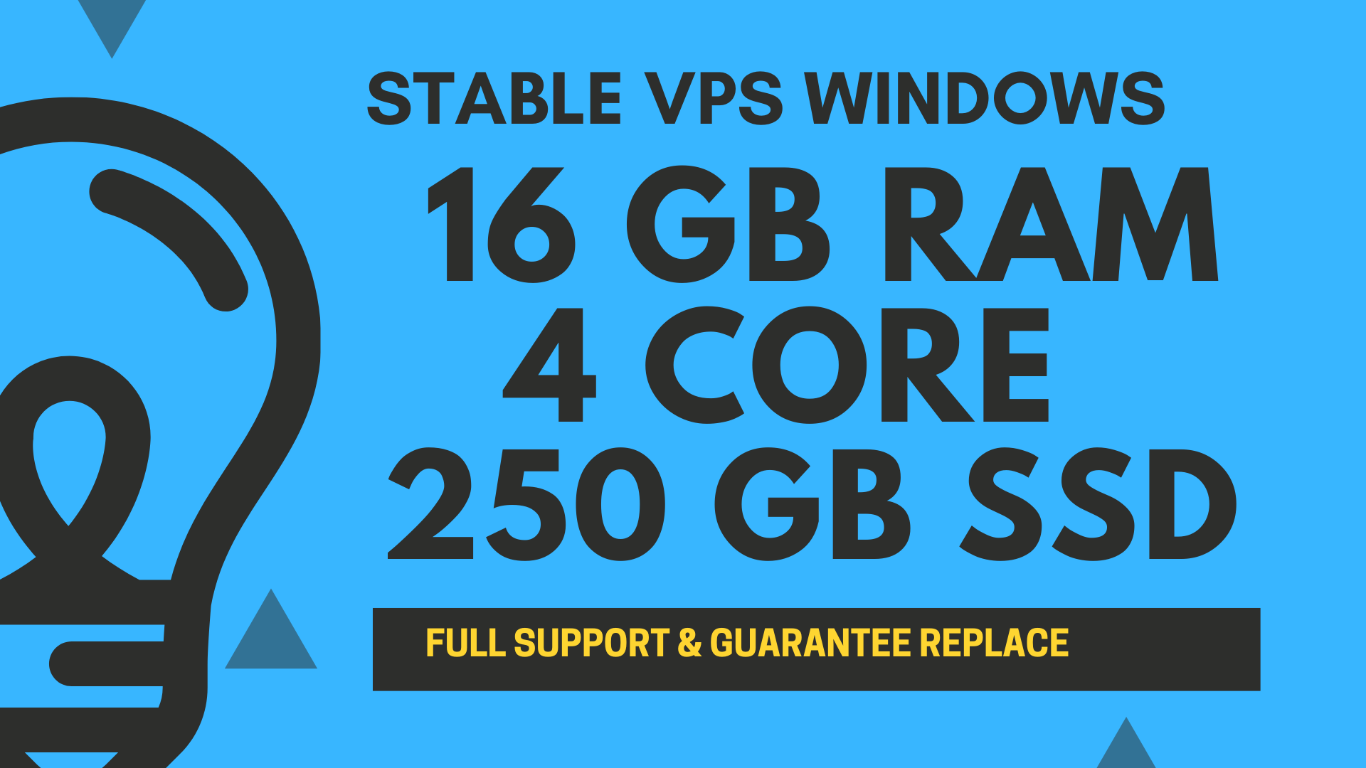 STABLE Windows VPS RDP 16GB RAM 4CORE 250GB SSD for $25 ...
