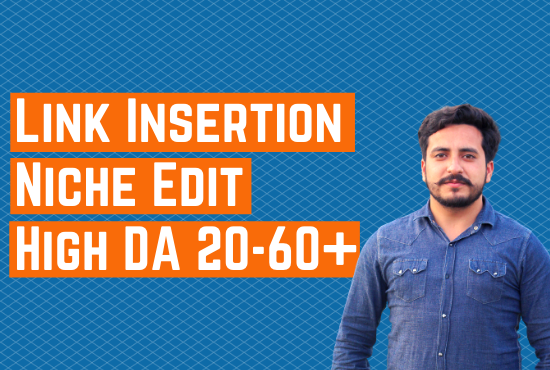 I will do link insertion niche edit guest post SEO backlinks