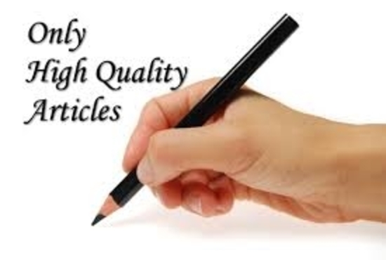 well researched and 500 word quality article or blog