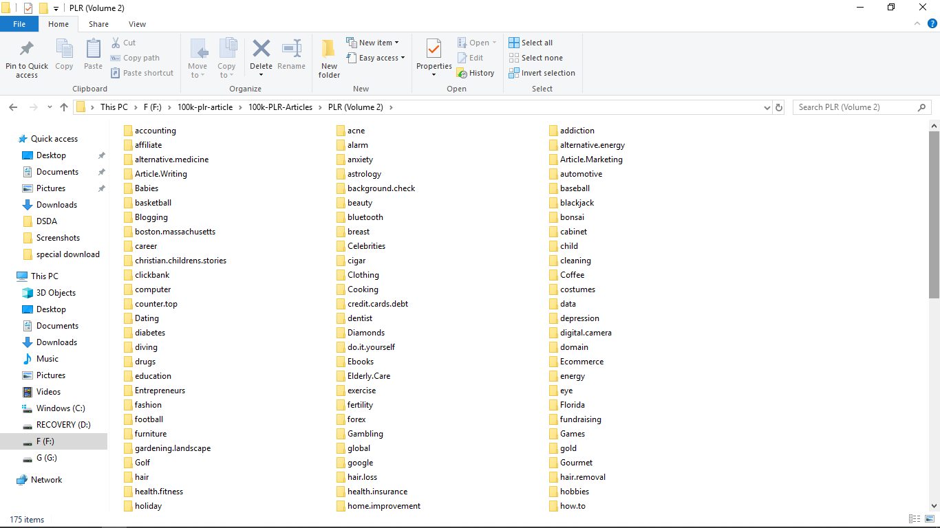 Over 100,000 PLR Article Pack for Every Possible Niches & 5 plr software