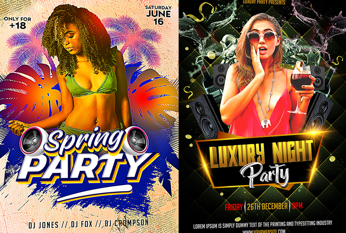 I will create unique party, dj, disco, club, motion design