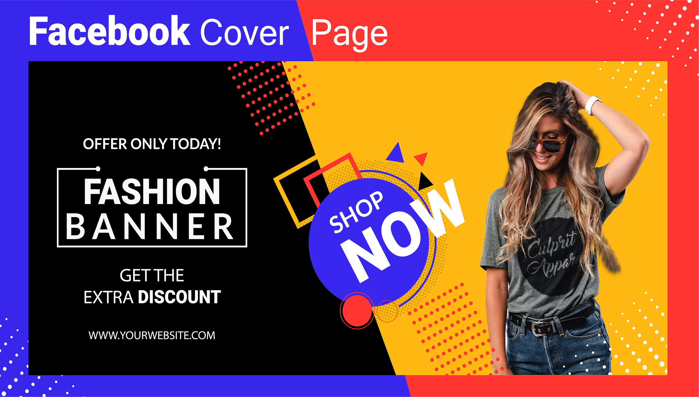 Design Your Facebook Cover or Social Media Banner within 24 hrs.