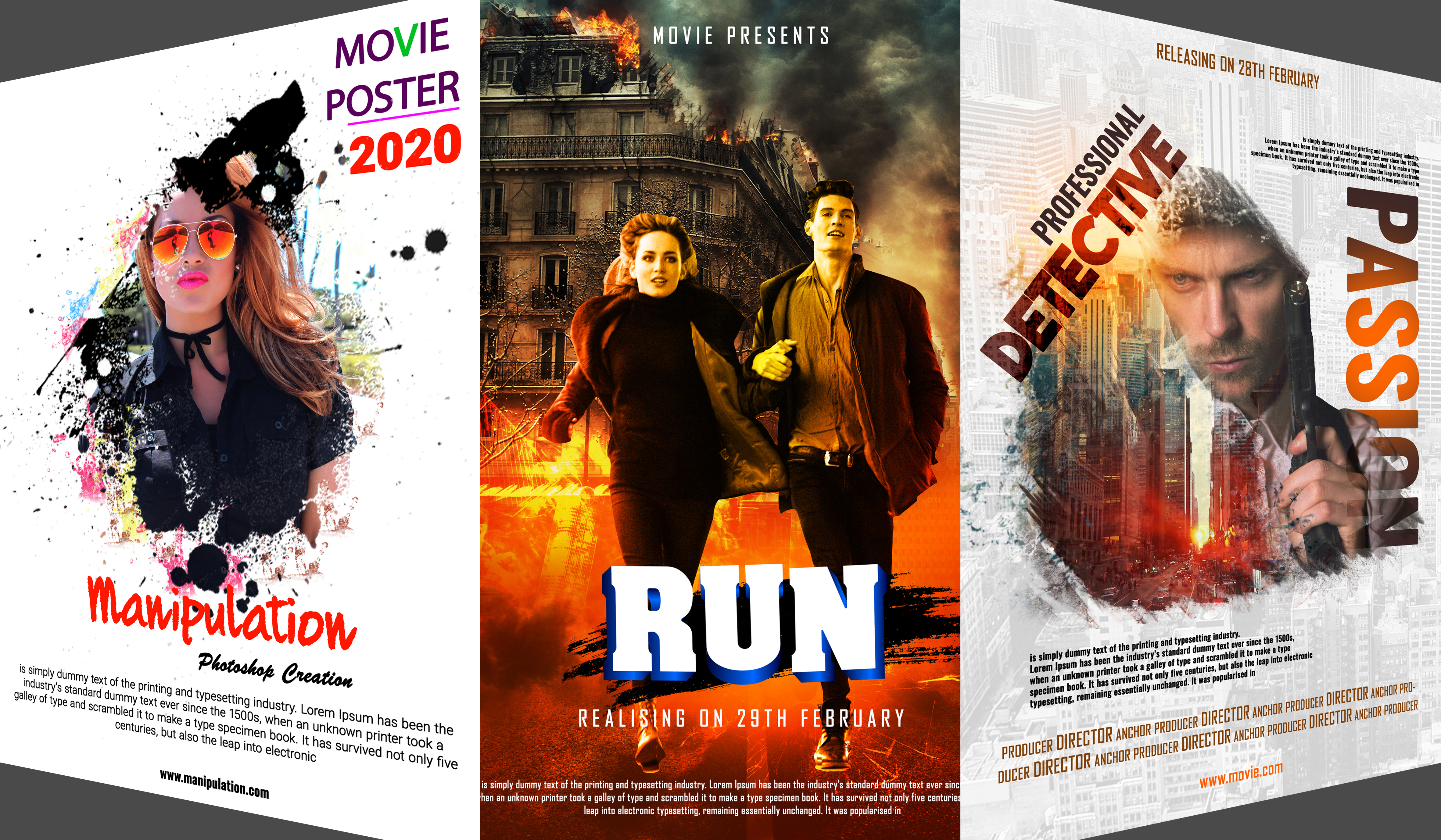 I will create Professional Movie Poster Design