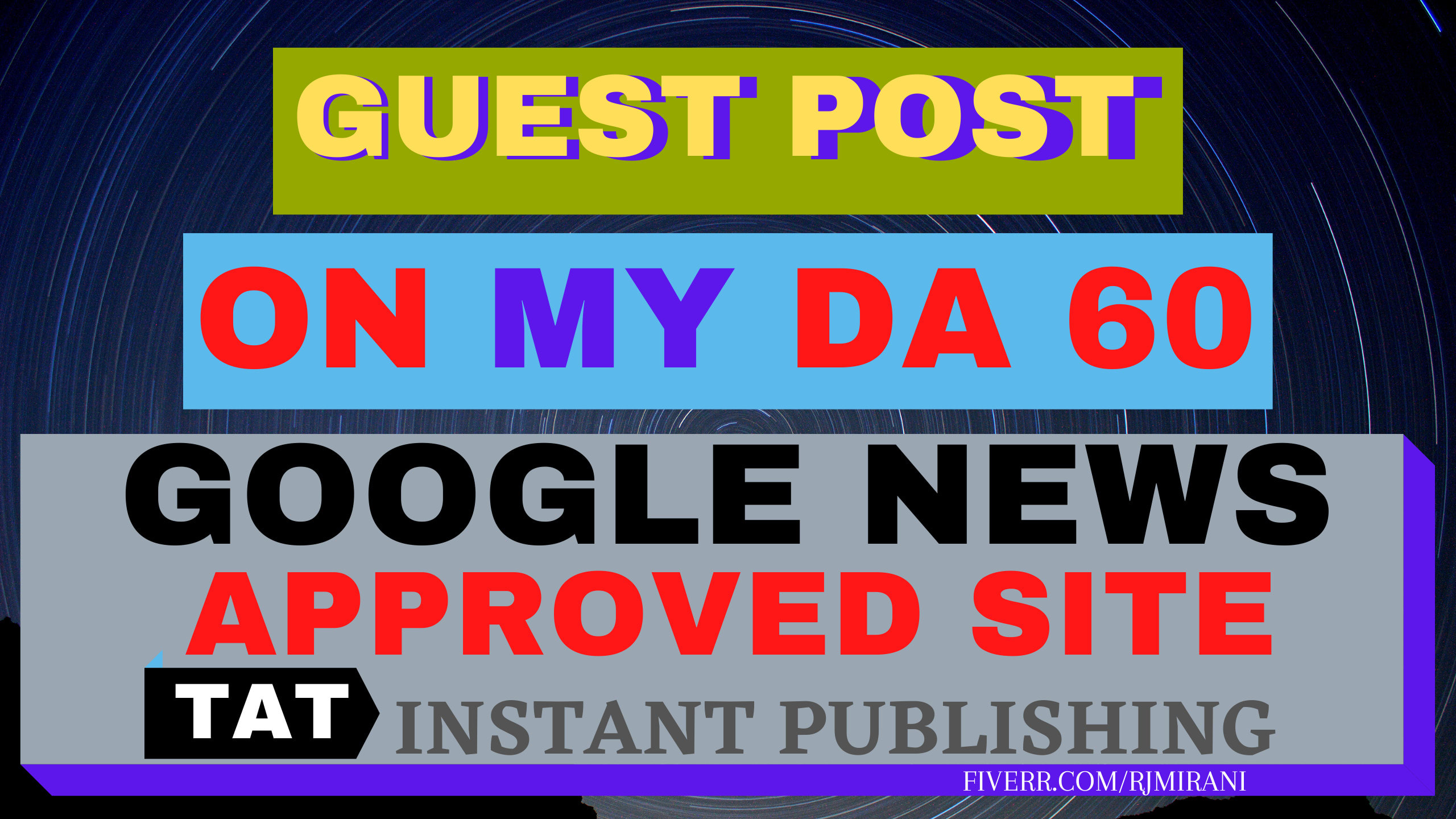 Do high quality SEO guest post on google news approved site