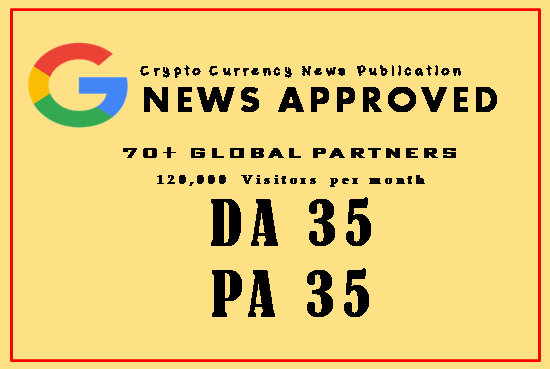 Publish Your Article On Google News Approved Crypto Site