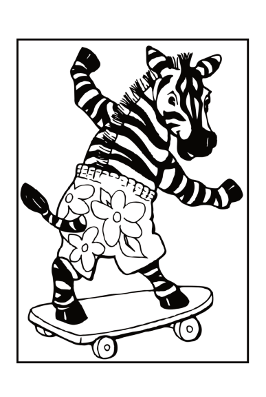 Get an Amazing Zebra and Friends Kids Coloring Book Pages for Just $5