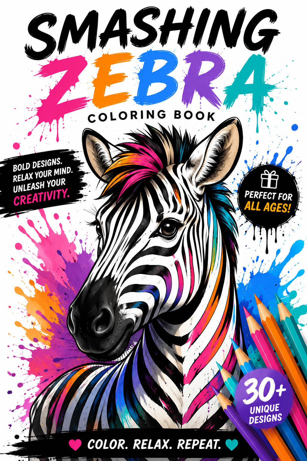 Get an Amazing Zebra and Friends Kids Coloring Book Pages for Just $5
