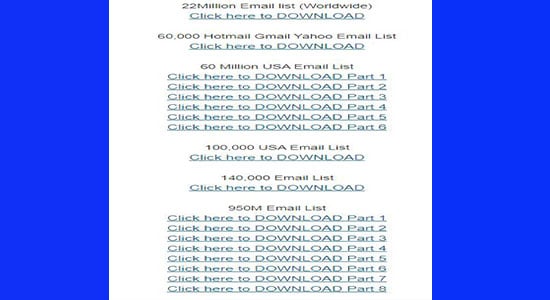 I Give you Email list for All niche fresh + Method to send 