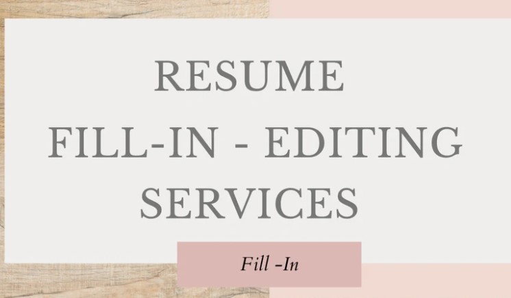Resume Fill-In 2-3 Page & Free Resume Template, Cover Letter, References | CV Fill-In Resume Service