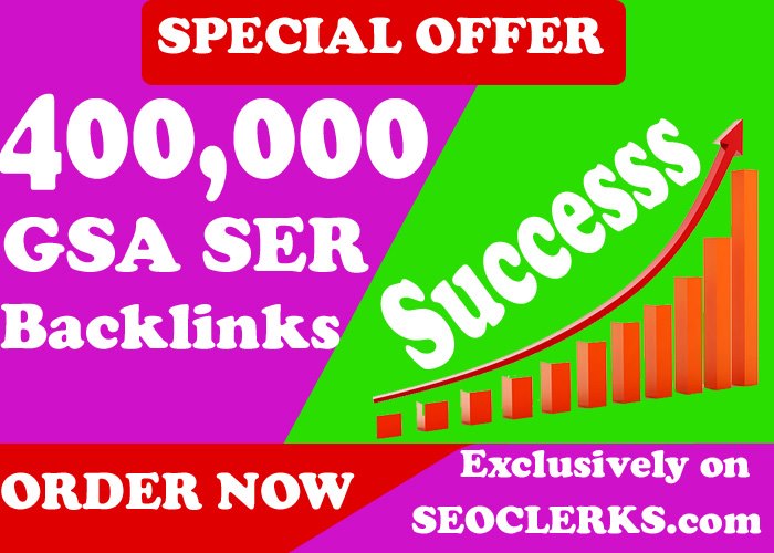 Create 400000 Ser Gsa Backlinks For 2 Seoclerks