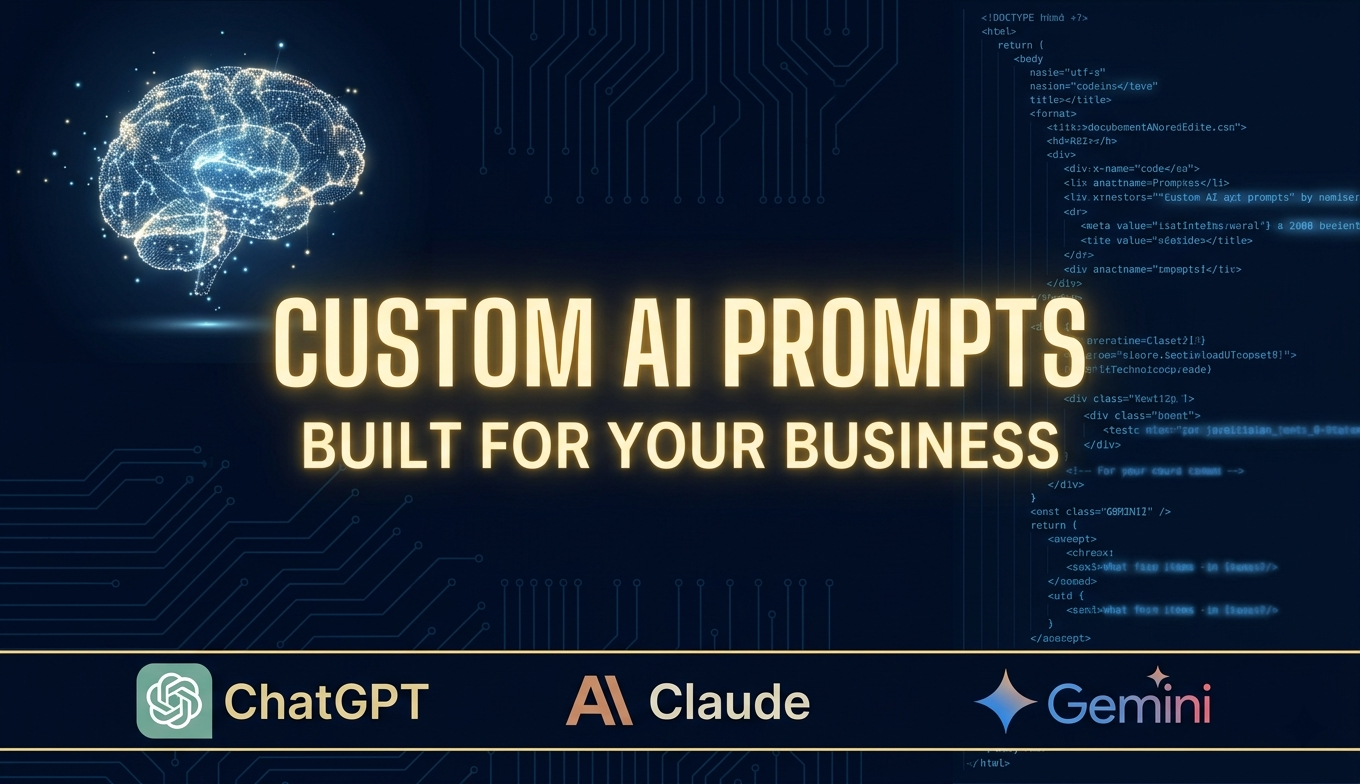 I will create a custom AI prompt for any niche or business goal