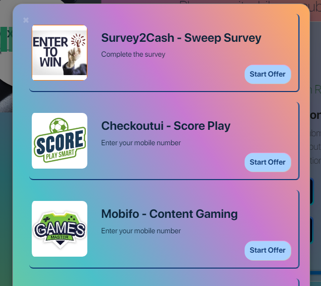 Landing page giveaways niche php script