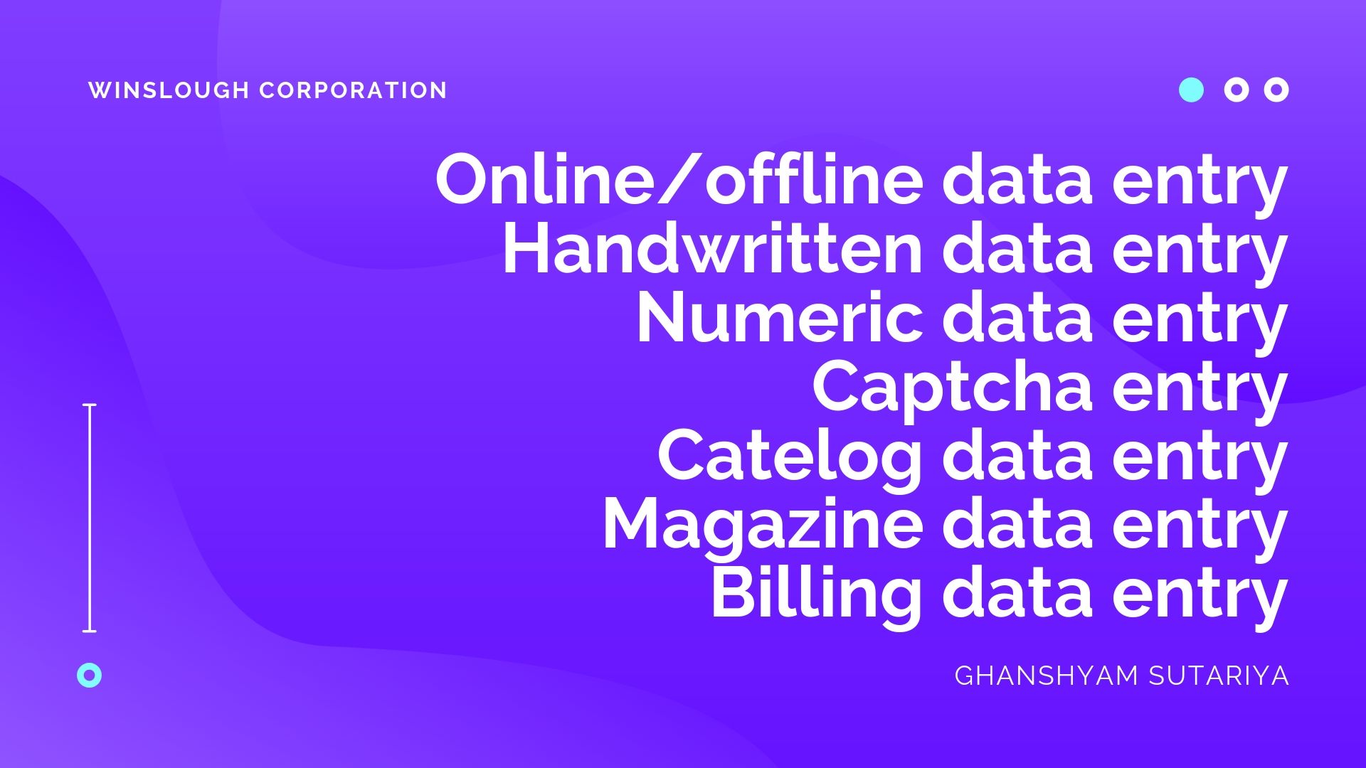 I can do all kind of data entry work for you