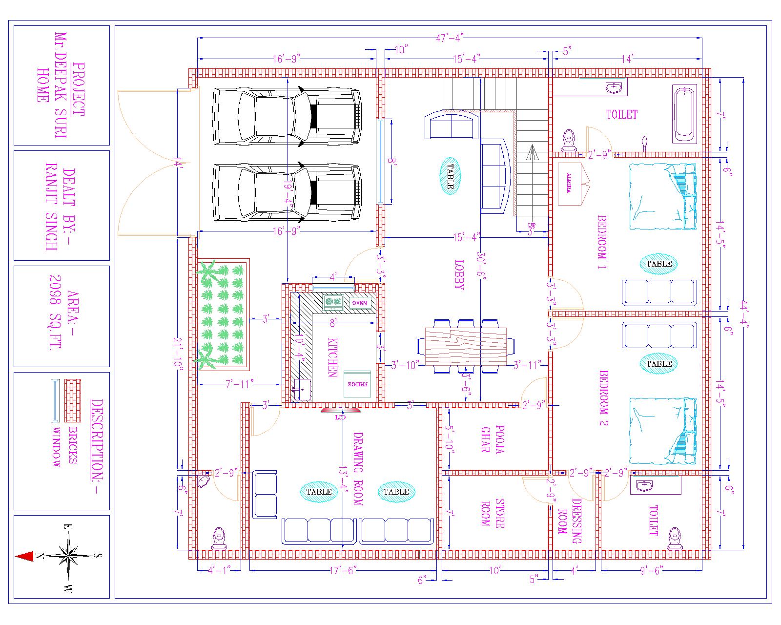 Autocad 2d Civil, Interior And Mechanical Drawings for 5