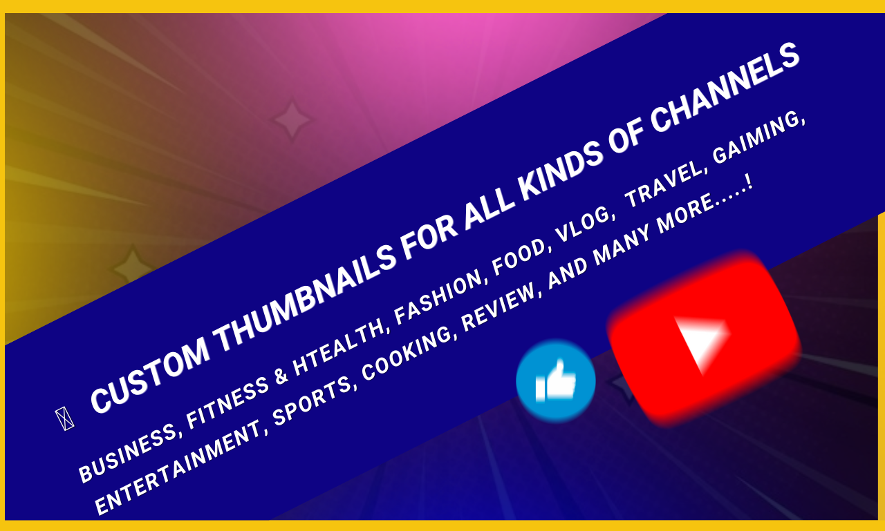 Design amazing animated thumbnail in 3 hours