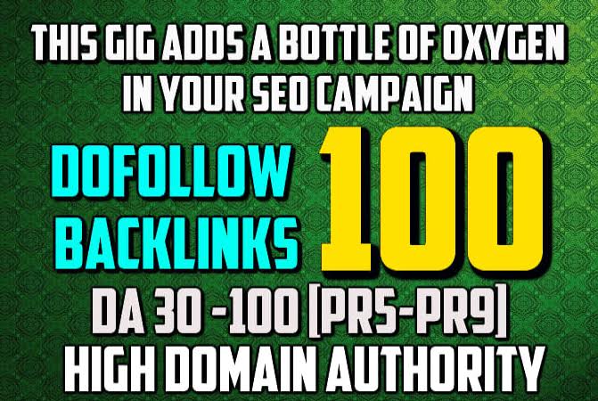 100 Dofollow Backlinks From High DA PA Websites