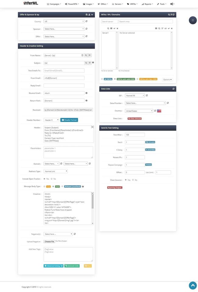 I will install interml v6 bulk email marketing application