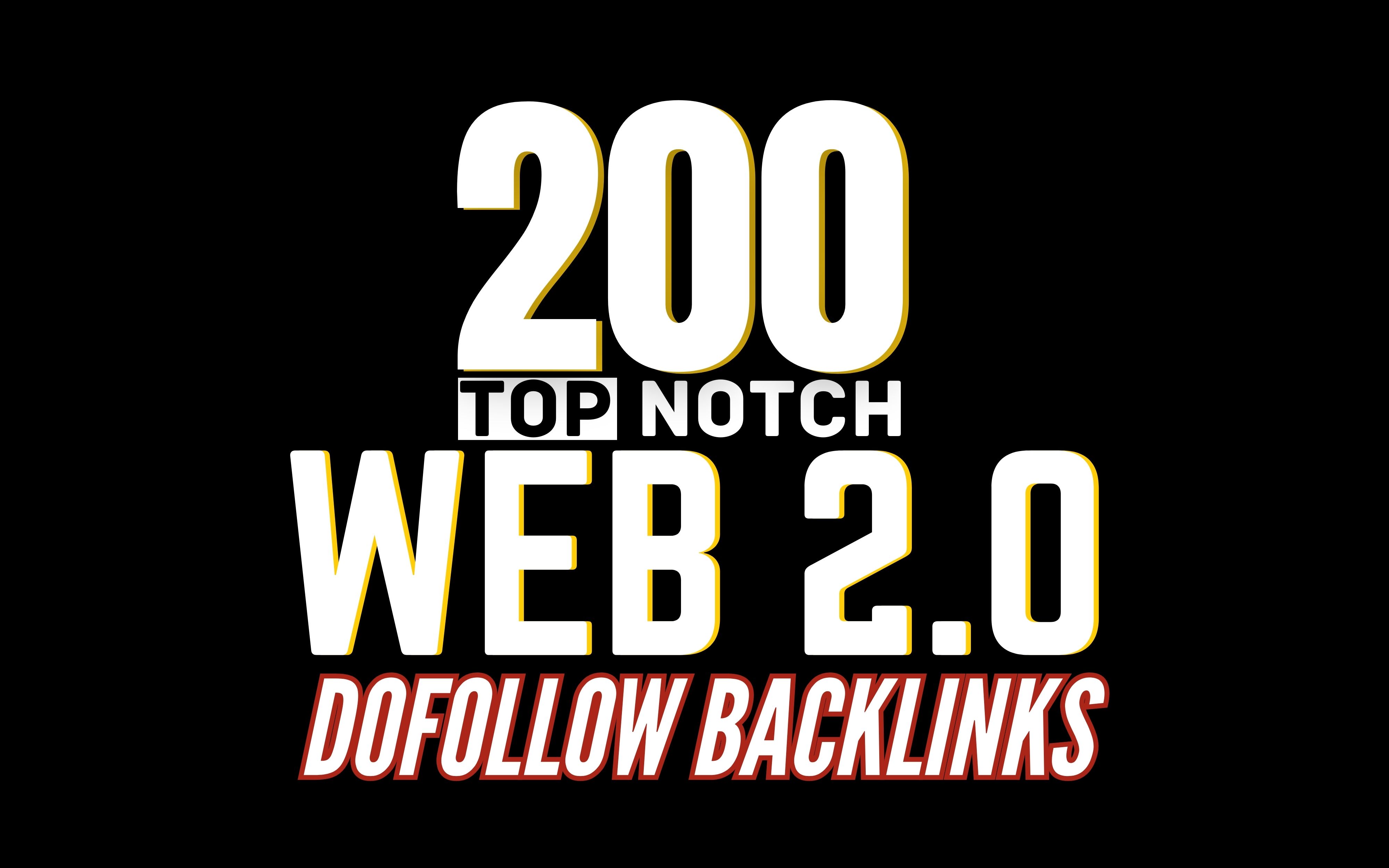 Get 200+ Web 2.0 Posts Dofollow SEO Backlinks to improve your search engine rankings