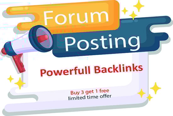 I will create manually 50 forum posting SEO backlinks link building