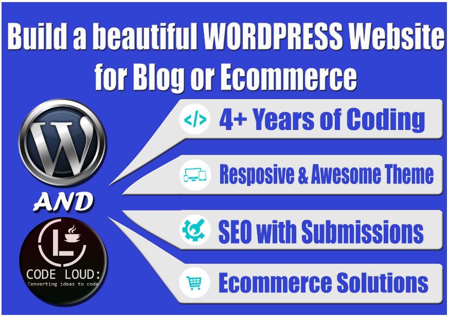 Create a responsive ecommerce wordpress website