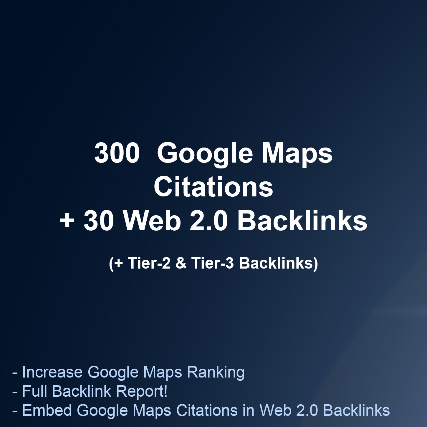 I will do 300 google maps citations for local business SEO I premium backlinks