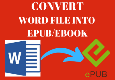 I will manually Convert your Word file into Epub/Ebook 
