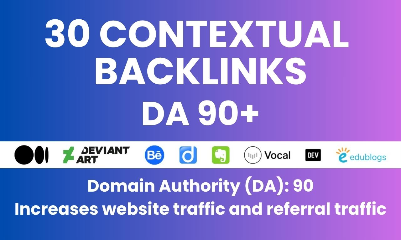 Get 30 Quality Blog Article Backlinks for Higher Rankings