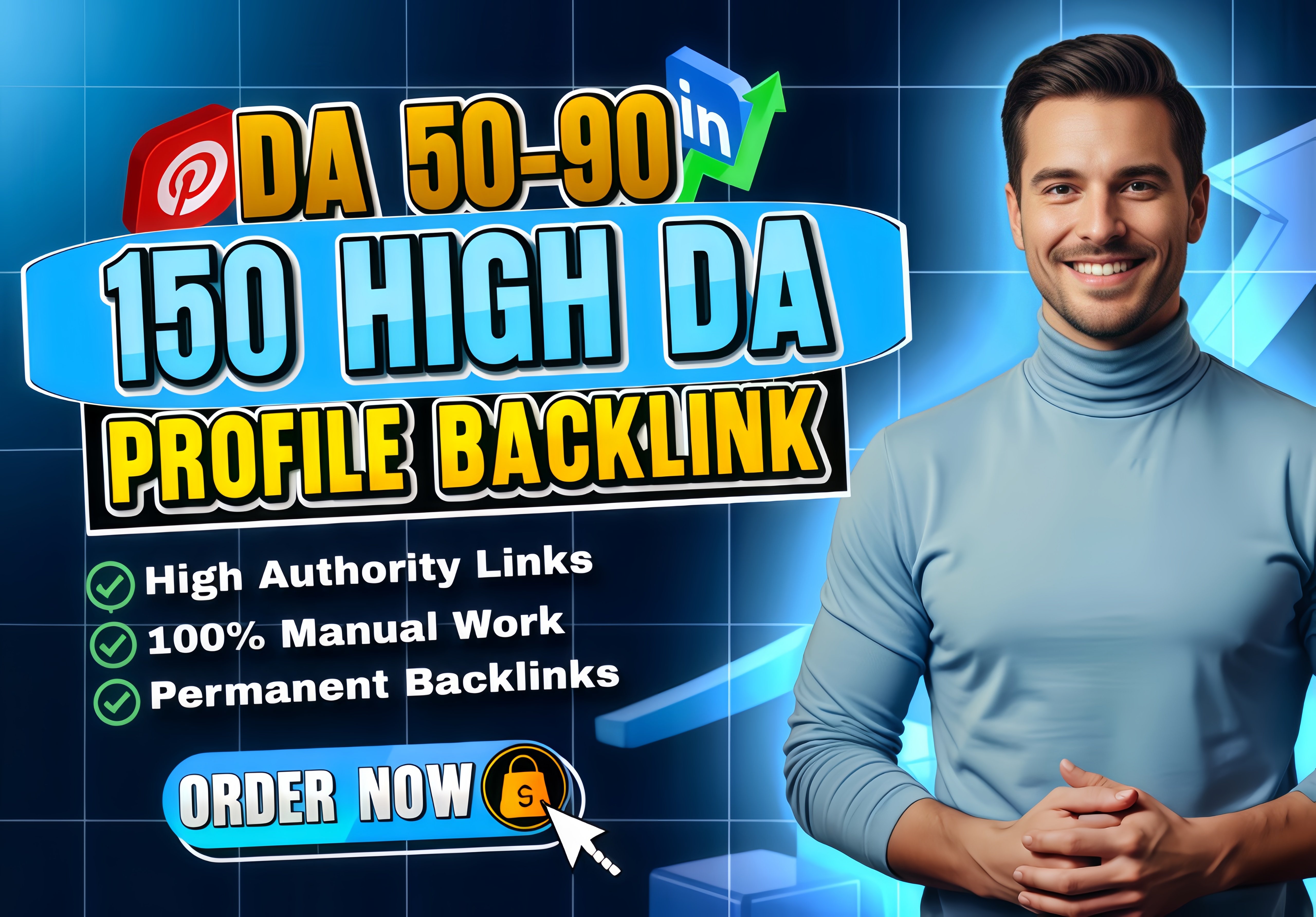 I will build 150 high-quality profile backlinks to grow your brand