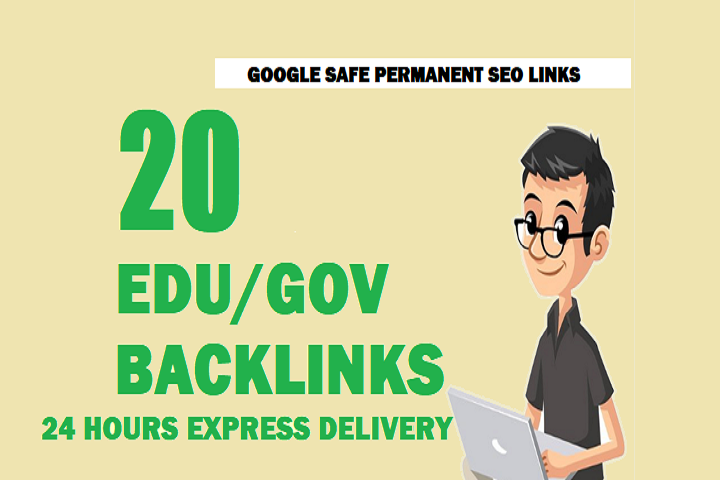 20 EDU/GOV High Authority Link building For SEO Backlinks.