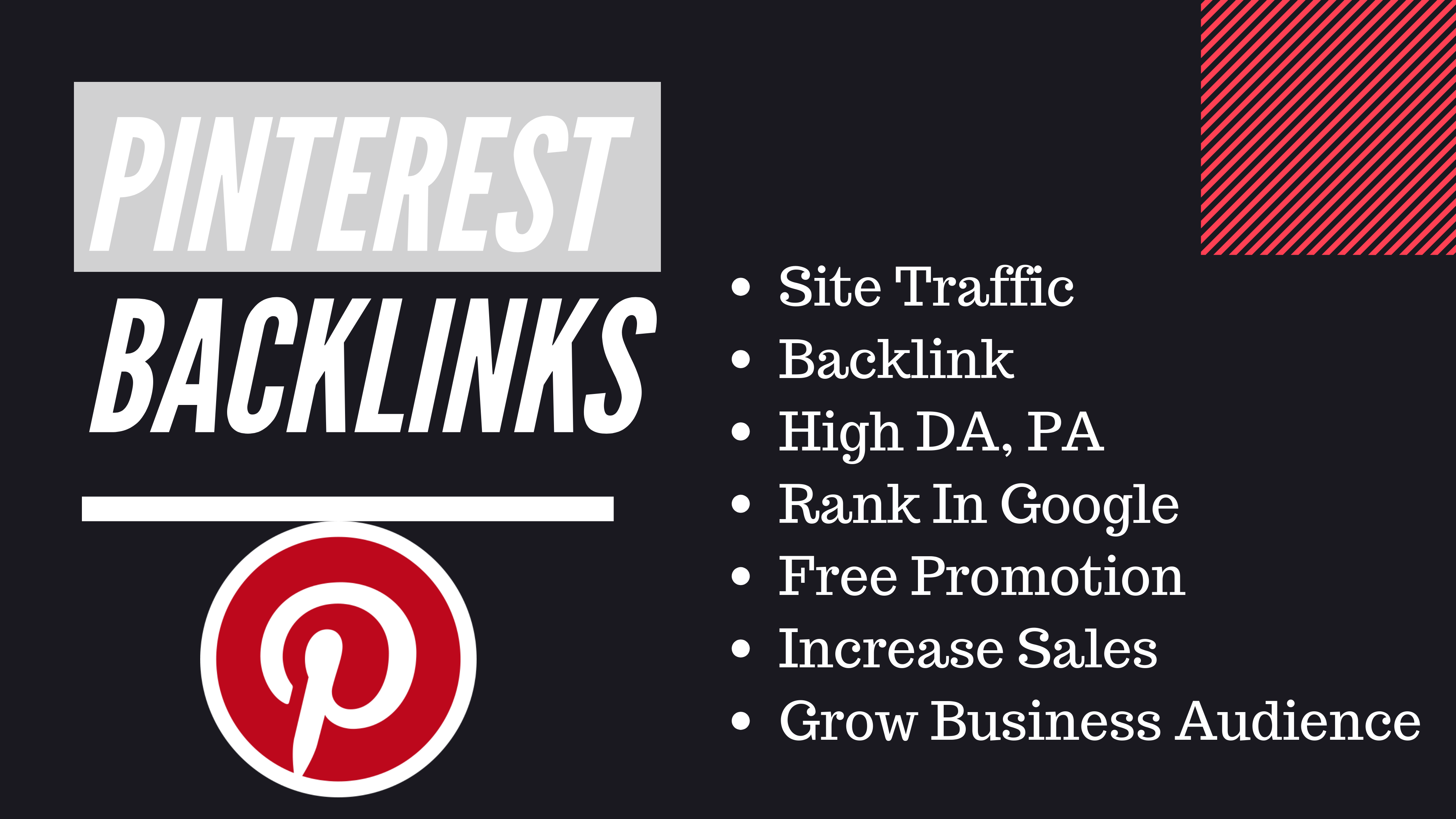 Give You 100+ High Quality Backlinks From Pinterest 94 Da