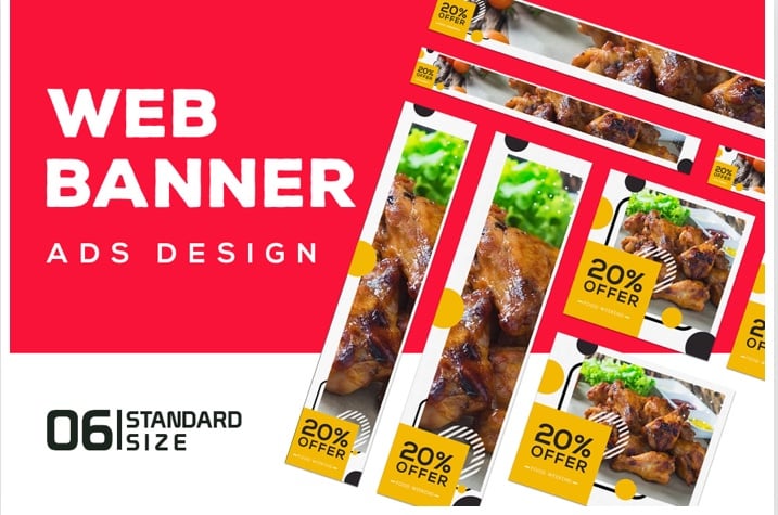 Design 5 Custom Banner Ads Facebook Ads Email Banners Twitter