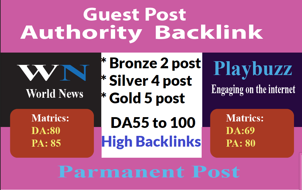 Write & Publish 5 High Authority Guest Post DA92+ (Limited Time Offer) 